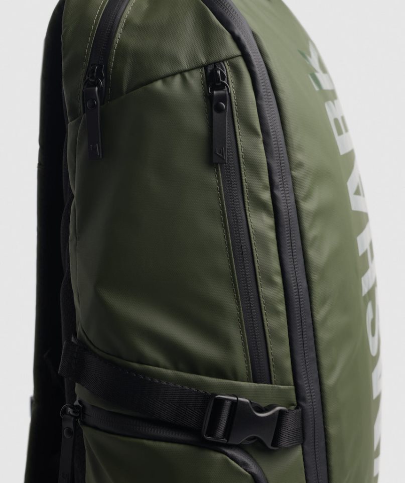 Gymshark X-Series 0.3 Backpacks Olive | NZ 5LRDAO